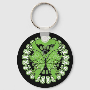 Lyme Disease Butterfly Circle of Ribbons Sleutelhanger
