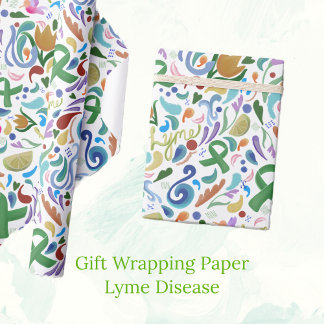 Lyme Disease Cadeau Cadeauverpakking #lyme #lymedi Cadeaupapier