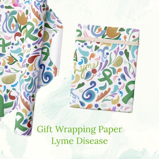 Lyme Disease Cadeau Cadeauverpakking #lyme #lymedi Cadeaupapier