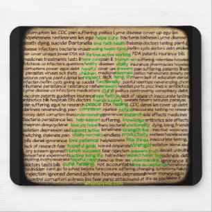 Lyme Disease Gevoelens Poster, Geweigerd, Genegeer Muismat