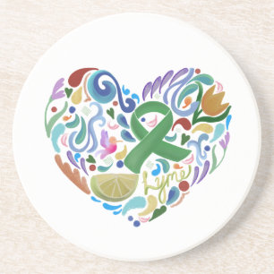 Lyme Disease Gift Onderzetter Sandstone