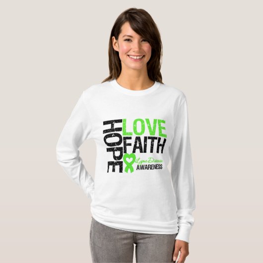 Lyme Disease Hope Faith T-shirt (Voorkant volledig)