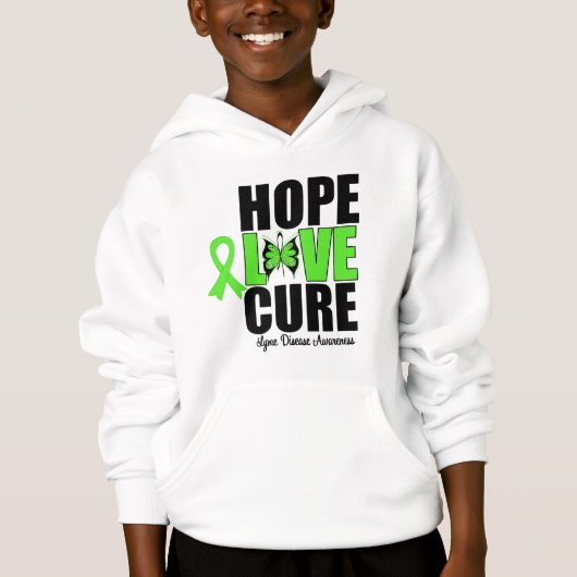 Lyme Disease Hope Love Cure Butterfly Ribbon (Voorkant)