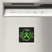 Lyme Disease Hope Motto Butterfly Magneet (Insitu (Vaatwasser))