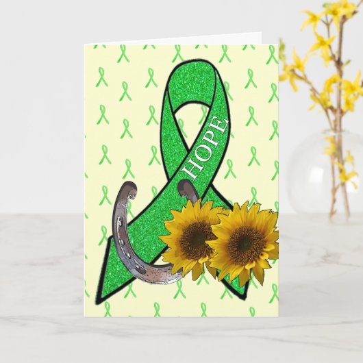 Lyme Disease Hope Support en Stimulering Kaart (Gele Bloem)