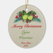 Lyme Disease kerstornament Gift #lymedisease Keramisch Ornament (Links)