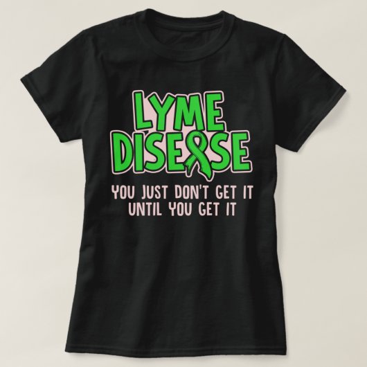 Lyme Disease Survivor Infect Warrior Awareness Swe T-shirt (Design voorkant)