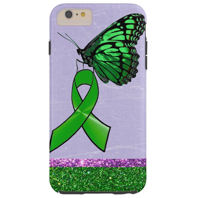 Lyme Disease Telefoonnummer Paarse groene vlinder Case-Mate iPhone Case (Achterkant)