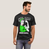 Lyme Disease Warrior Unbreekable Awareness Gift T-shirt (Voorkant volledig)