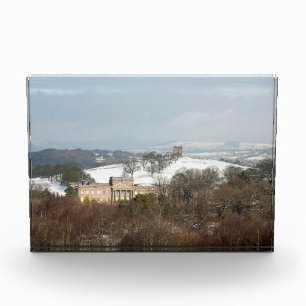 Lyme Hall en The Cage Winter Dank je kaart Fotoblokken