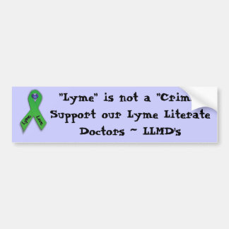 "Lyme is geen crimineel" Bumpersticker
