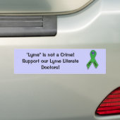 "Lyme" is geen misdaad Bumpersticker (Op auto)