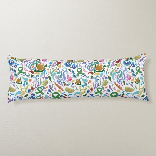 Lyme Limoen Hart Lichaamskussen Bewustzijn Groen L (Achterkant)