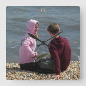 Lyme Love. Vierkante Klok (Voorkant)