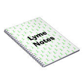 Lyme Notes Lyme-ziekte bewustzijn linten Notitieboek (Rechterzijde)