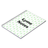 Lyme Notes Lyme-ziekte bewustzijn linten Notitieboek (Linkerzijde)