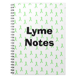 Lyme Notes Lyme-ziekte bewustzijn linten Notitieboek