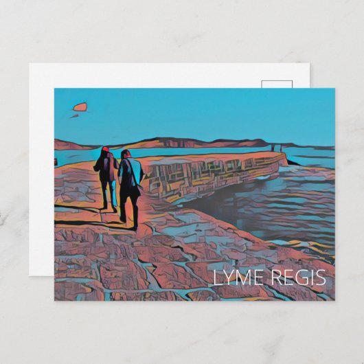 Lyme Regis Briefkaart (Voorkant / Achterkant)
