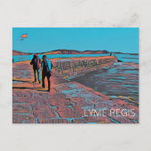 Lyme Regis Briefkaart (Voorkant)