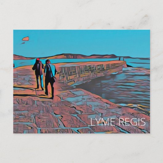 Lyme Regis Briefkaart (Voorkant)