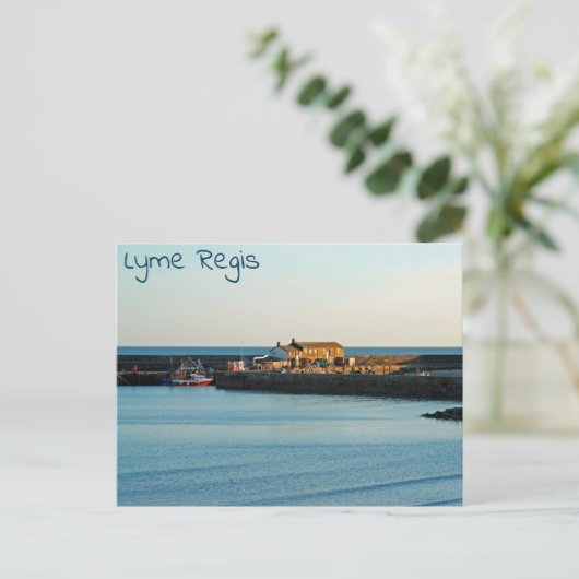 Lyme Regis Cobb Briefkaart (Staand voorkant)