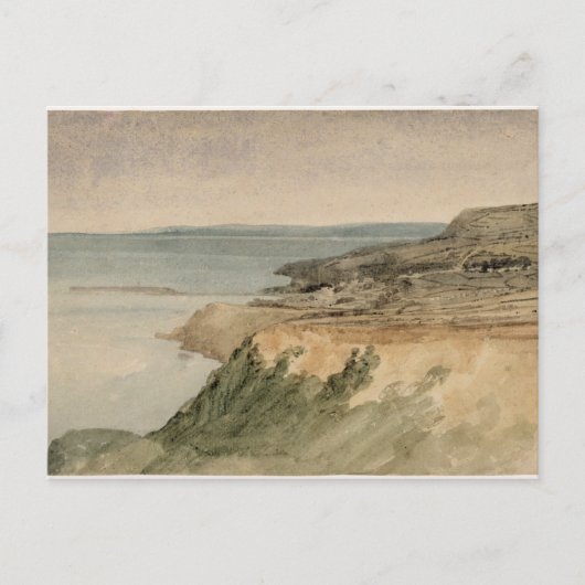 Lyme Regis, Dorset, c.1797 (m/c over potlood op te Briefkaart (Voorkant)