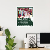 Lyme Regis Dorset England  British Holiday Poster (Thuiskantoor)