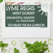 Lyme Regis Dorset England  British Holiday Theedoek (Gevouwen)