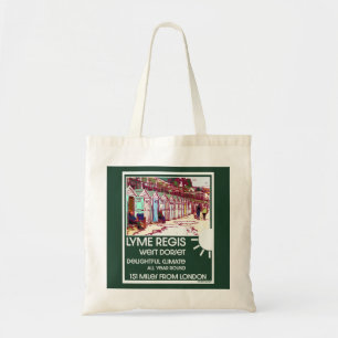 Lyme Regis Dorset England British Holiday Tote Bag