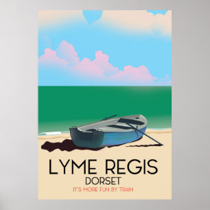 Lyme Regis, dorset Vintage reisposter. Poster