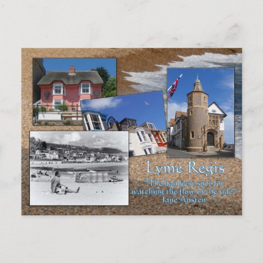 Lyme Regis, een briefkaart uit... (Voorkant)