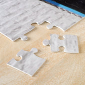 Lyme Regis, gebouwen op de zeedijk. Legpuzzel (Zijkant)