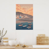 Lyme Regis Kust Reisposter Poster (Keuken)