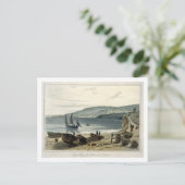 Lyme Regis uit Charmouth, Dorset uit 'A Voyage' Briefkaart (Staand voorkant)