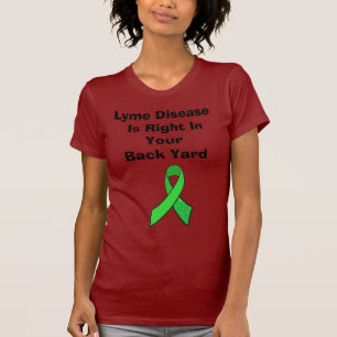 Lyme staat op je achterkant. t-shirt