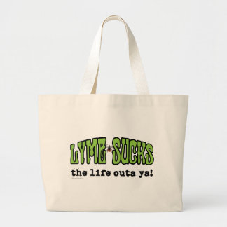 Lyme Sucks Grote Tote Bag