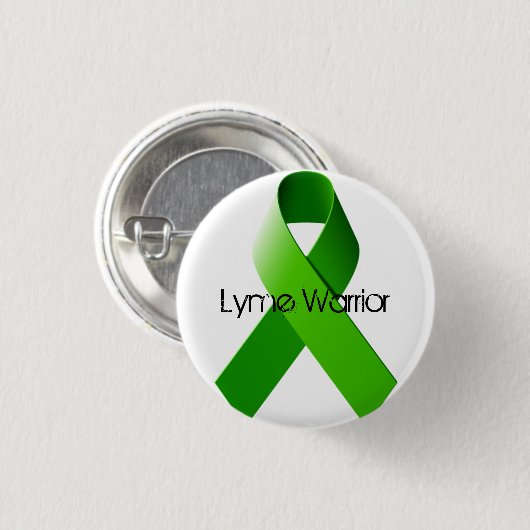 Lyme Warrior Pin Ronde Button 3,2 Cm (Voorkant /achterkant)