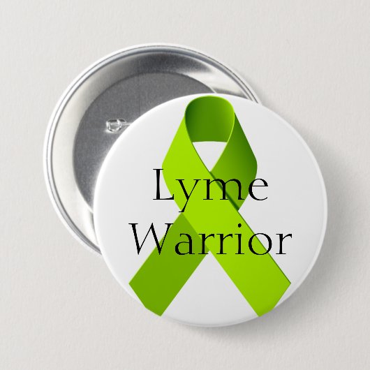 Lyme Warrior Ronde Button 7,6 Cm (Voorkant /achterkant)