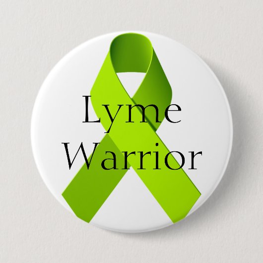 Lyme Warrior Ronde Button 7,6 Cm (Voorkant)