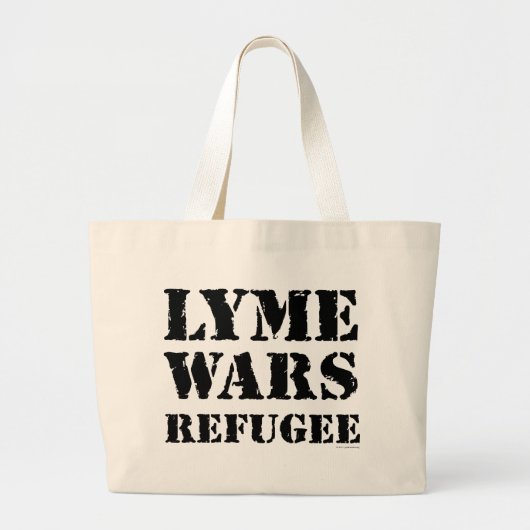 Lyme Wars Refugee Grote Tote Bag (Voorkant)