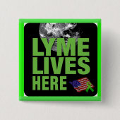 Lyme woont hier Button (Voorkant)
