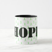 Lyme-ziekte bewustzijn "Hoop" mok (Midden)