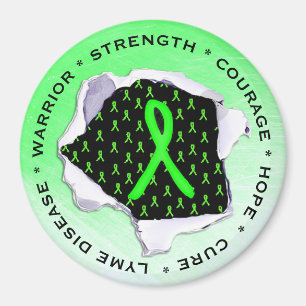Lyme-ziekte bewustzijn linten stickers magneet