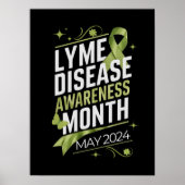 Lyme Ziekte Bewustzijn Maand Onderwijs Ondersteuni Poster (Voorkant)