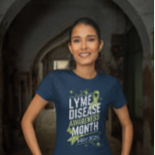 Lyme Ziekte Bewustzijn Maand Onderwijs Ondersteuni T-shirt
