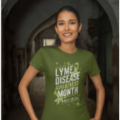 Lyme Ziekte Bewustzijn Maand Onderwijs Ondersteuni T-shirt