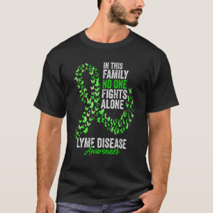 Lyme-ziekte Bewustzijnsmaand Vlinders Lime Groen T-shirt