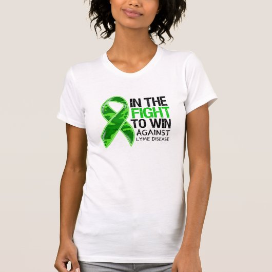 Lyme-ziekte - gevecht om te winnen t-shirt (Voorkant)