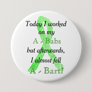 Lyme-ziekte Humor Knop Ronde Button 7,6 Cm