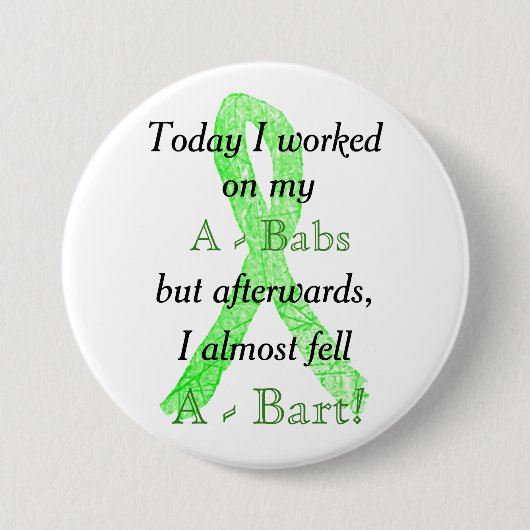 Lyme-ziekte Humor Knop Ronde Button 7,6 Cm (Voorkant)